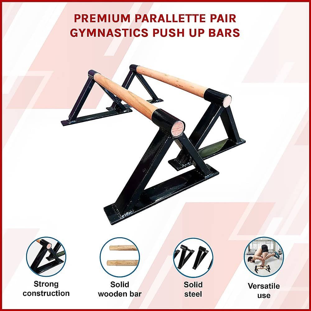 Premium Parallette Pair Gymnastics Push Up Bars 3 Premium Parallette Pair Gymnastics Push Up Bars - Image 3