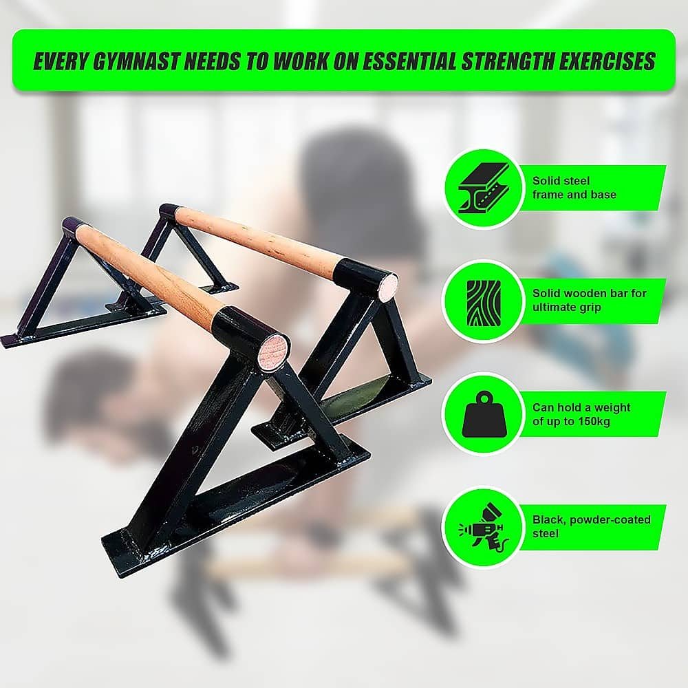 Premium Parallette Pair Gymnastics Push Up Bars 9 Premium Parallette Pair Gymnastics Push Up Bars - Image 9
