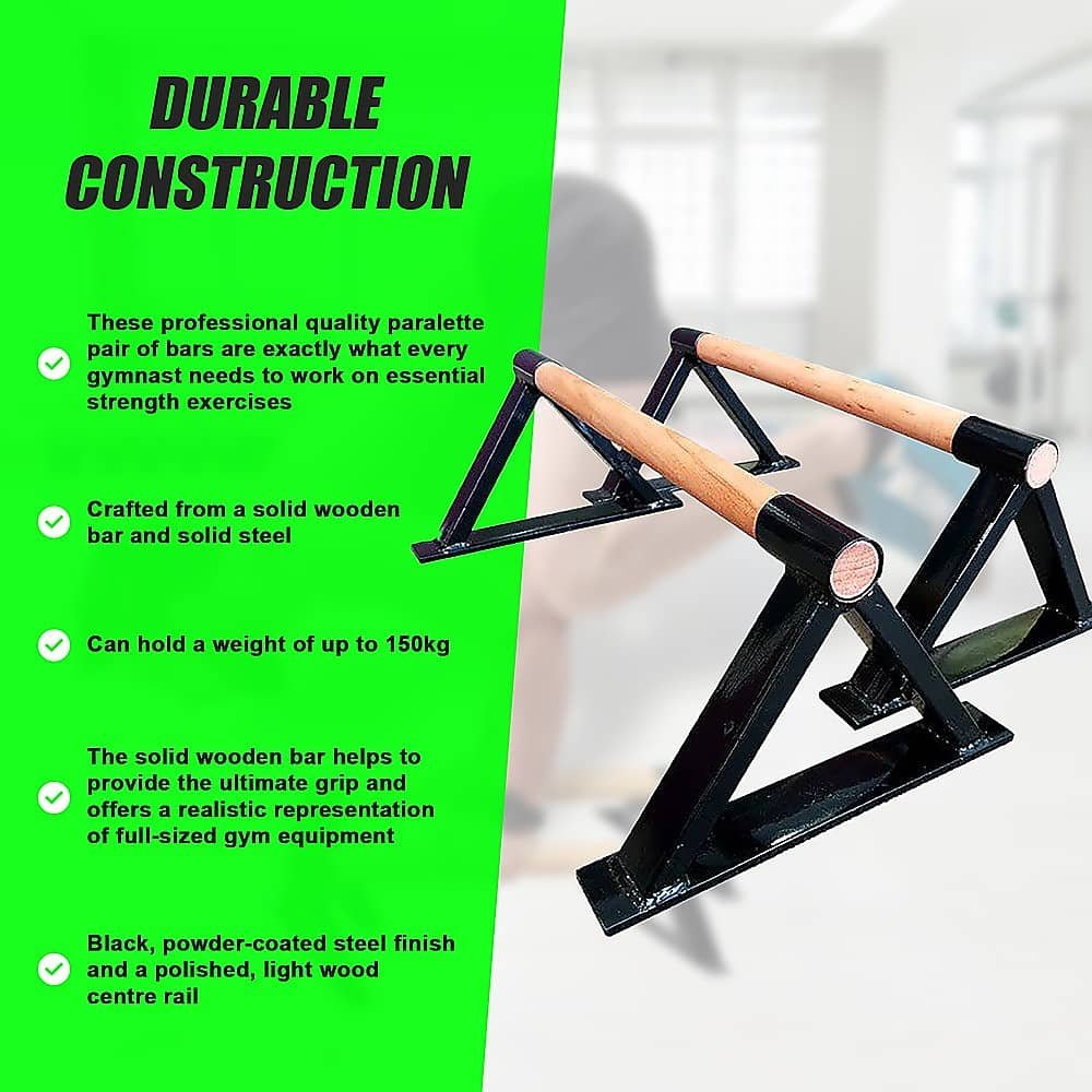 Premium Parallette Pair Gymnastics Push Up Bars 10 Premium Parallette Pair Gymnastics Push Up Bars - Image 10