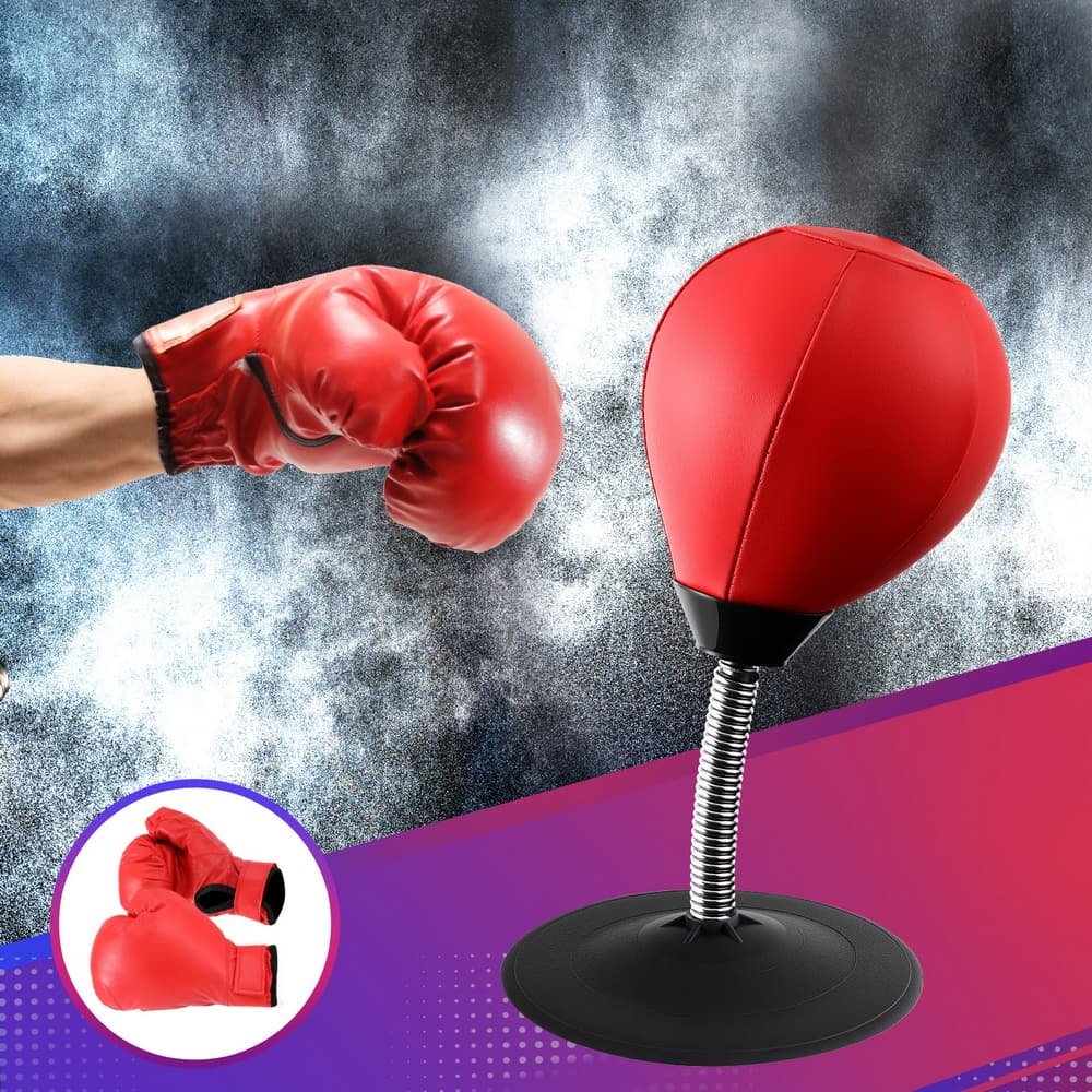Everfit Desktop Punching Boxing Bag Stand Set with Pump Swivel Speed Balls 7 Everfit Desktop Punching Boxing Bag Stand Set with Pump Swivel Speed Balls - Image 7