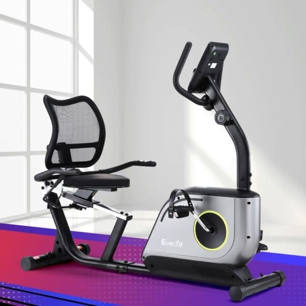 Everfit Recumbent Exercise Bike Magnetic Cycling Mesh Chair 120kg Loading | Fitness Equipment Store