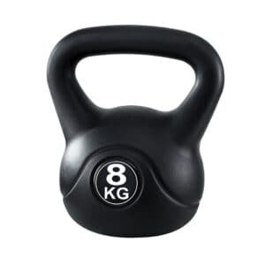 Everfit 8kg Kettlebell Set Weight Lifting Bench Dumbbells Kettle Bell Gym Home