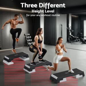 Everfit 3 Level Aerobic Step Adjustable Stepper for Home Workouts | Fitness Equipment Store
