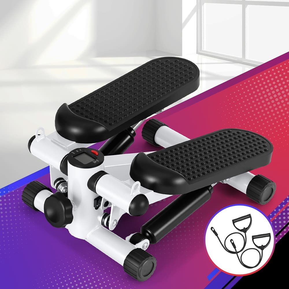 Everfit Mini Stepper with Resistance Rope Aerobic for Exercise Compact Home Workout White 7 Everfit Mini Stepper with Resistance Rope Aerobic for Exercise Compact Home Workout White - Image 7