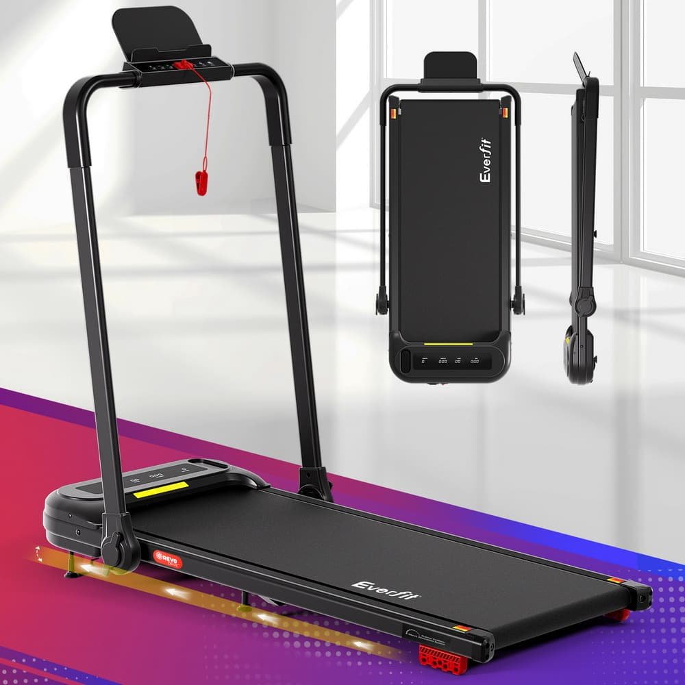 Everfit Treadmill Electric Walking Pad with Incline Foldable for Home Gym Black 7 Everfit Treadmill Electric Walking Pad with Incline Foldable for Home Gym Black - Image 7