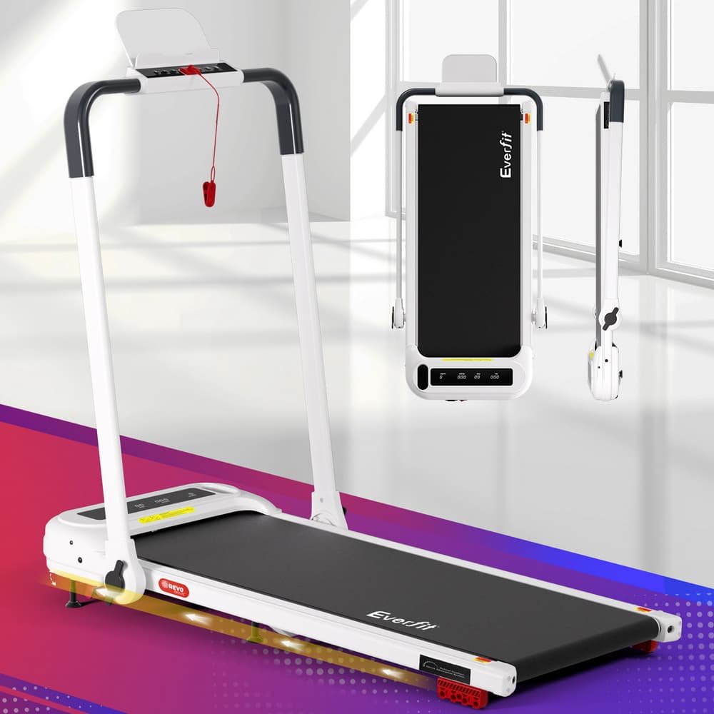 Everfit Treadmill Electric Walking Pad with Incline Foldable for Home Gym White 7 Everfit Treadmill Electric Walking Pad with Incline Foldable for Home Gym White - Image 7