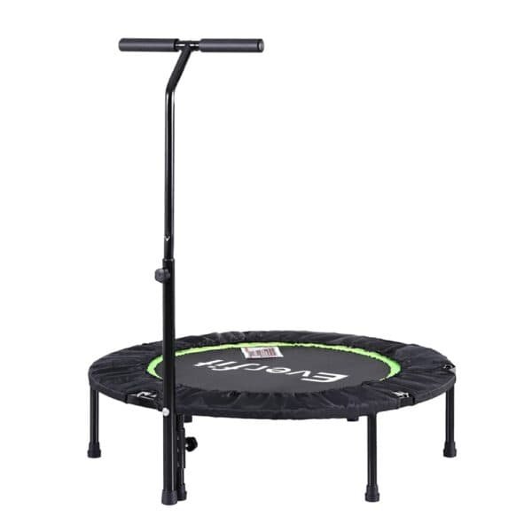 Everfit 40inch Fitness Foldable Trampoline Jumping Rebounder Home Gym Handrail | Fitness Equipment Store