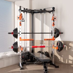 SmartFit C3 Max multi functional trainer smith machine with 130kgs pin loaded weights Machine with attachment