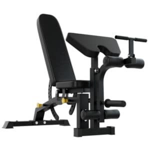 SmartFit C1 Max Multi Functional Cable Crossover Station 140kgs Pin Loaded Machine + Multi Func Bench+7Ft Olympic Barbell + 100kgs Weights | Fitness Equipment Store