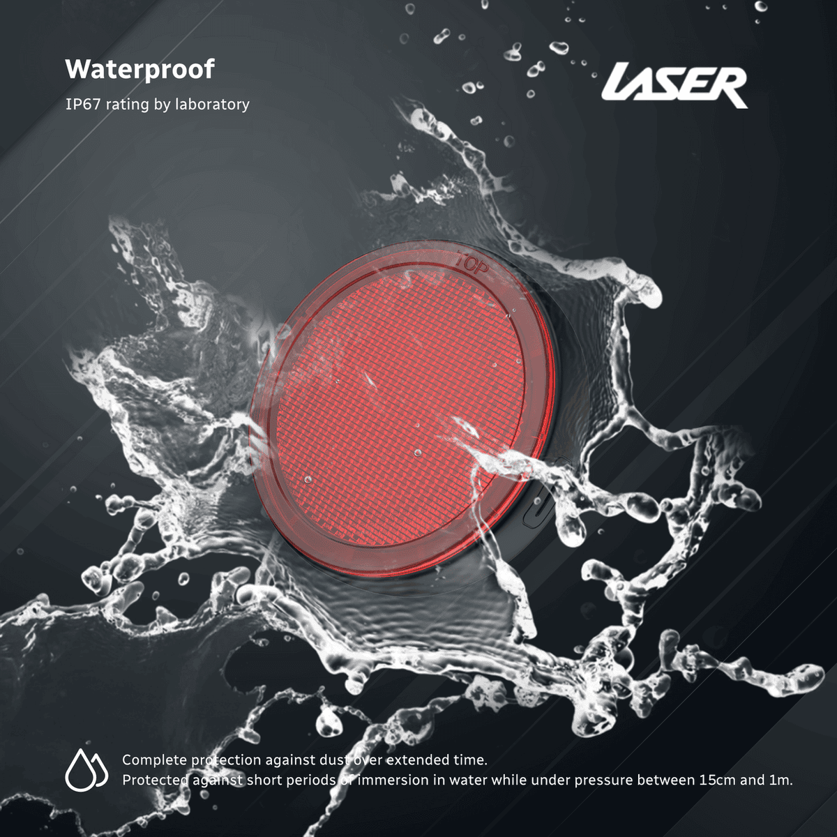 Laser Round Red Reflector Smart Tag 11 Laser Round Red Reflector Smart Tag - Image 11