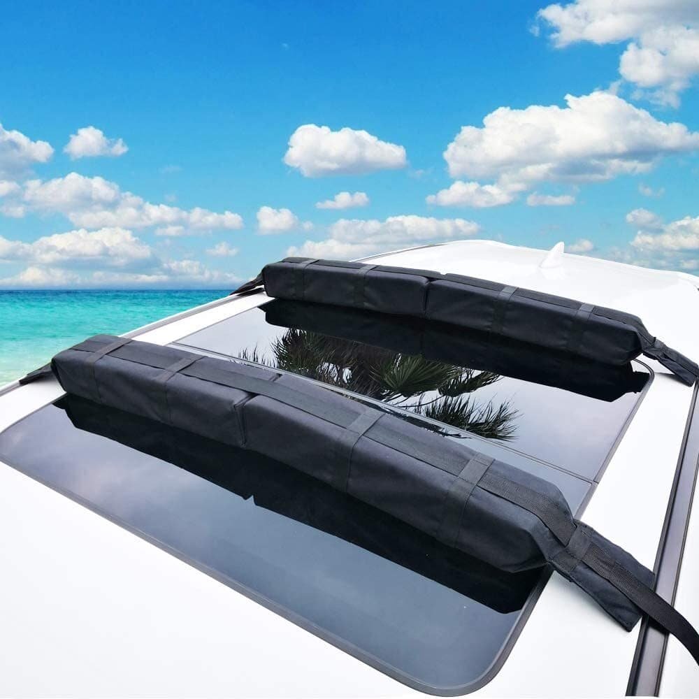 Samland Pair of Universal Soft Roof Rack Kayak Surfboard Universal for Car SUV(SRR600) 1 Samland Pair of Universal Soft Roof Rack Kayak Surfboard Universal for Car SUV(SRR600)