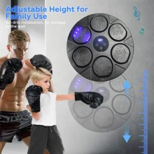 Bluetooth Smart Punching Bag Wall Pad 9 Speeds w/ Gloves | Fitness Equipment Store