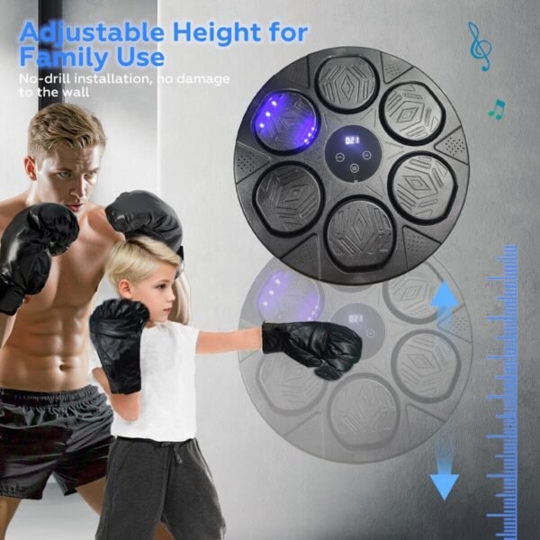 Bluetooth Smart Punching Bag Wall Pad 9 Speeds w/ Gloves | Fitness Equipment Store