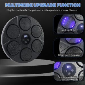Bluetooth Smart Punching Bag Wall Pad 9 Speeds w/ Gloves | Fitness Equipment Store