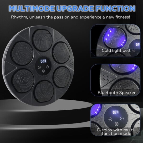 Bluetooth Smart Punching Bag Wall Pad 9 Speeds w/ Gloves | Fitness Equipment Store
