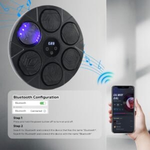 Bluetooth Smart Punching Bag Wall Pad 9 Speeds w/ Gloves | Fitness Equipment Store