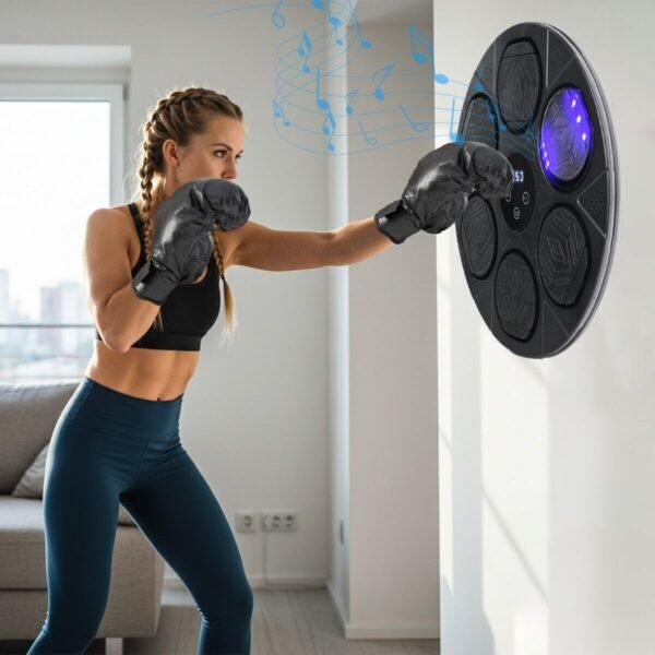 Bluetooth Smart Punching Bag Wall Pad 9 Speeds w/ Gloves | Fitness Equipment Store