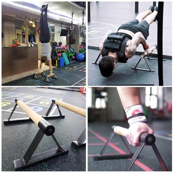 1 Pair Parallettes Set Push-up Parallel Bar Stretch Double Rod Stand Fitness | Fitness Equipment Store