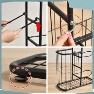 Basketball Soccer Storage Rack Sport Ball Organizer Ball Holder Display Stand With Basket 5 Basketball Soccer Storage Rack Sport Ball Organizer Ball Holder Display Stand With Basket | Fitness Equipment Store