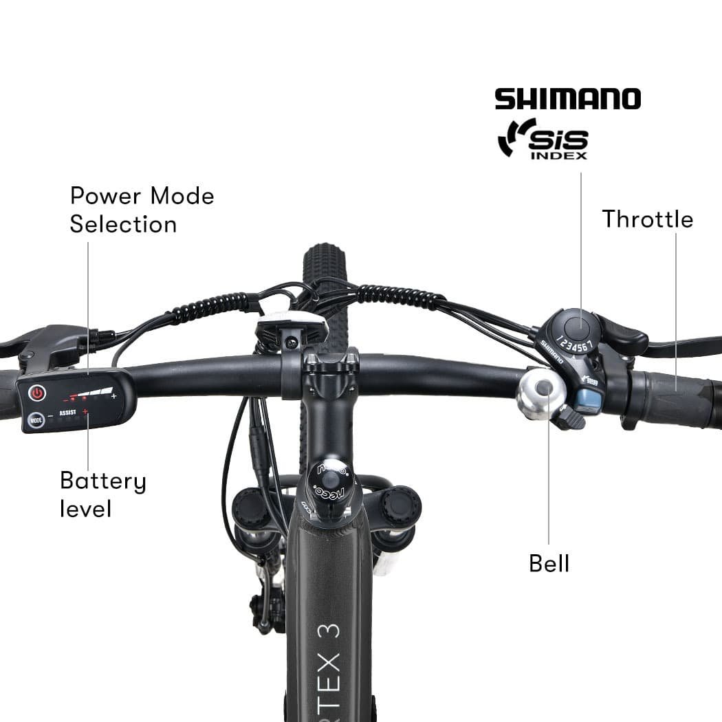 VALK Vortex 3 Electric Bike, Medium Frame Mountain ebike, Gunmetal Grey 7 VALK Vortex 3 Electric Bike, Medium Frame Mountain ebike, Gunmetal Grey - Image 7