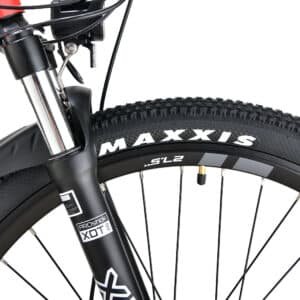 2023 Valk MX7 Electric Bike Medium frame Mountain ebike, Black and Red | Fitness Equipment Store