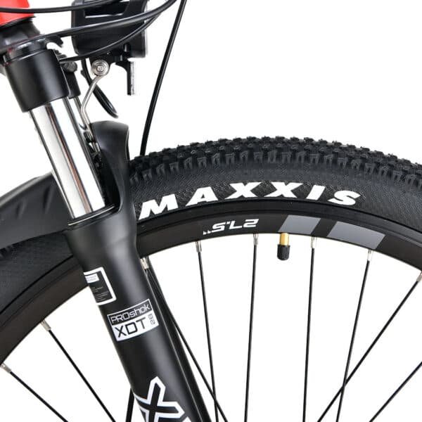 2023 Valk MX7 Electric Bike Medium frame Mountain ebike, Black and Red | Fitness Equipment Store
