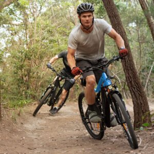 2023 Valk MX7 Electric Bike Medium frame Mountain ebike, Black and Blue | Fitness Equipment Store