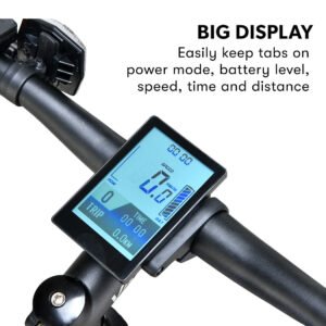 2023 Valk MX7 Electric Bike Medium frame Mountain ebike, Black and Blue | Fitness Equipment Store