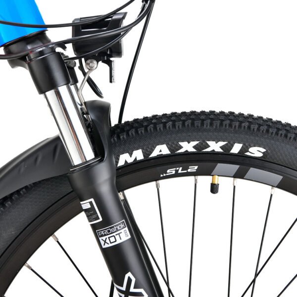 2023 Valk MX7 Electric Bike Medium frame Mountain ebike, Black and Blue | Fitness Equipment Store