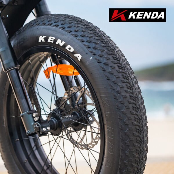 VALK Nomad Electric Fat Tyre Bike, 500W, 45km/hr, Throttle ebike, Disc Brakes, Shimano 7 spd, 20x4" Kenda Tyres, Suspension, Black | Fitness Equipment Store