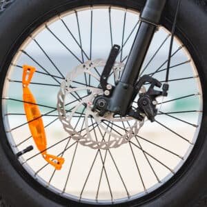 VALK Nomad Electric Fat Tyre Bike, 500W, 45km/hr, Throttle ebike, Disc Brakes, Shimano 7 spd, 20x4" Kenda Tyres, Suspension, Black | Fitness Equipment Store