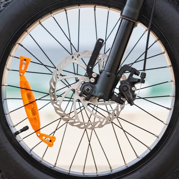 VALK Nomad Electric Fat Tyre Bike, 500W, 45km/hr, Throttle ebike, Disc Brakes, Shimano 7 spd, 20x4" Kenda Tyres, Suspension, Black | Fitness Equipment Store