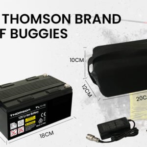 THOMSON 12V 24Ah Lithium Battery for Thomson Golf Buggy Trolley | Fitness Equipment Store