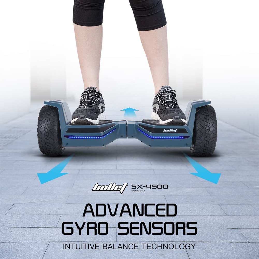 Bullet SX-4500 Hoverboard Scooter, 8.5" Wheels, 700W Brushless, Superior Self Balancing System, UL Certified, LED Lights, Carry Bag, Navy Blue 5 Bullet SX-4500 Hoverboard Scooter, 8.5" Wheels, 700W Brushless, Superior Self Balancing System, UL Certified, LED Lights, Carry Bag, Navy Blue - Image 5