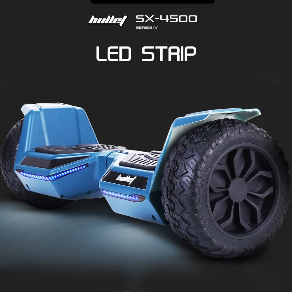Bullet SX-4500 Hoverboard Scooter, 8.5" Wheels, 700W Brushless, Superior Self Balancing System, UL Certified, LED Lights, Carry Bag, Navy Blue 6 Bullet SX-4500 Hoverboard Scooter, 8.5" Wheels, 700W Brushless, Superior Self Balancing System, UL Certified, LED Lights, Carry Bag, Navy Blue - Image 6