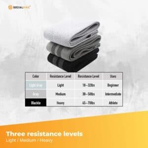 3x Resistance Exercise Hip Bands Set - Stretch Glute Booty Workout Power Loops | Fitness Equipment Store