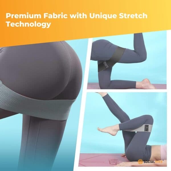 3x Resistance Exercise Hip Bands Set - Stretch Glute Booty Workout Power Loops | Fitness Equipment Store