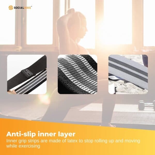 3x Resistance Exercise Hip Bands Set - Stretch Glute Booty Workout Power Loops | Fitness Equipment Store