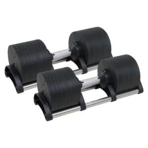 Powertrain Eon 2 x 36kg Dial-Up Adjustable Dumbbell Home Gym Weights