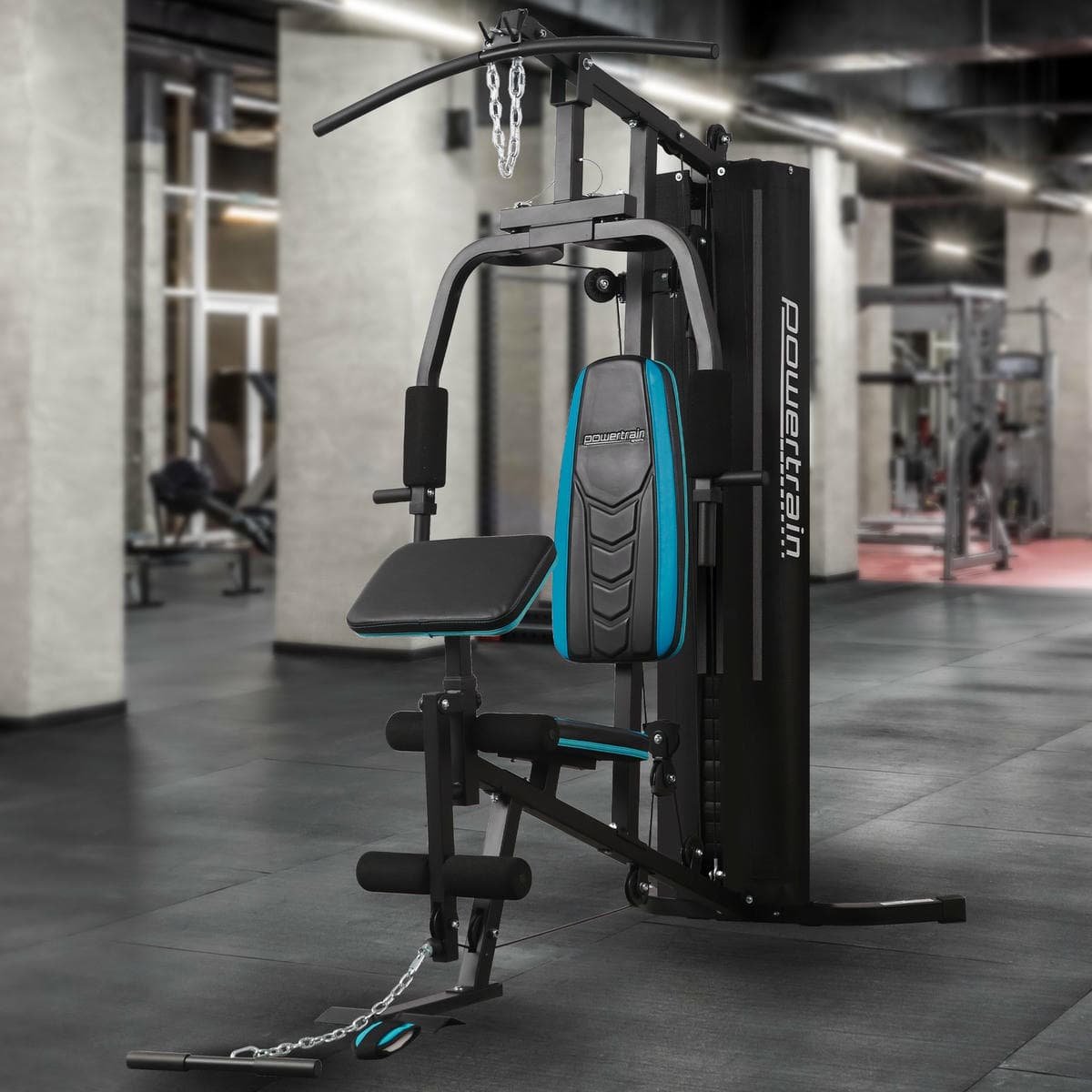 Powertrain JX-300 Multi Station Home Gym 44kg Weight Stack Cable Machine, Curl Pad Leg Extension and Pull-down Bar 8 Powertrain JX-300 Multi Station Home Gym 44kg Weight Stack Cable Machine, Curl Pad Leg Extension and Pull-down Bar - Image 8