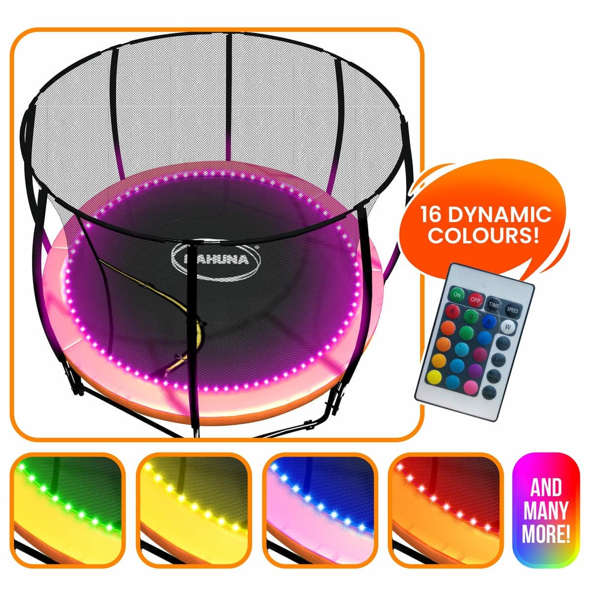 Kahuna LED Kit Suits 10ft Trampolines Multi-Colour Smart Motion Sensor Lighting with 16 colours 6 Kahuna LED Kit Suits 10ft Trampolines Multi-Colour Smart Motion Sensor Lighting with 16 colours - Image 6