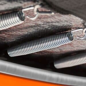 Kahuna 10ft Outdoor Trampoline Kids Children With Safety Enclosure Mat Pad Net Ladder Basketball Hoop Set - Orange | Fitness Equipment Store