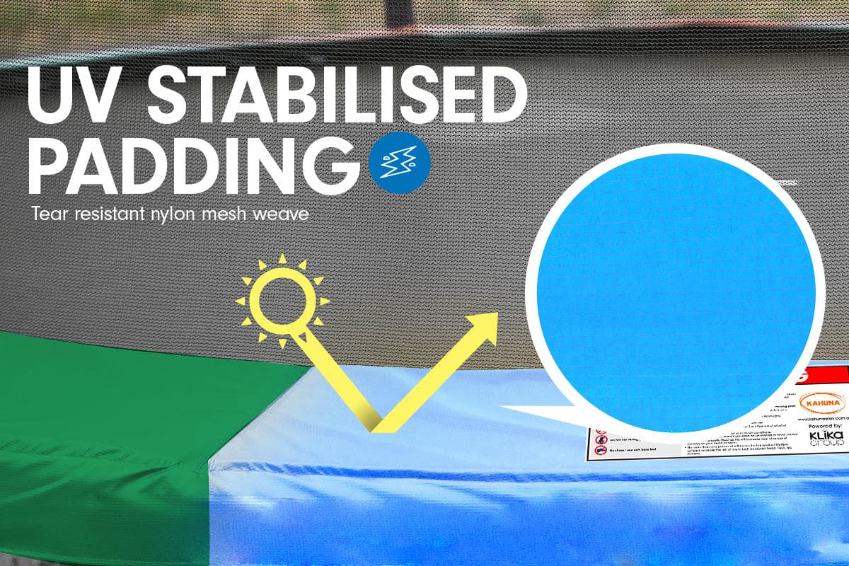 Kahuna 6ft Trampoline Replacement Pad Round - Rainbow 3 Kahuna 6ft Trampoline Replacement Pad Round - Rainbow - Image 3