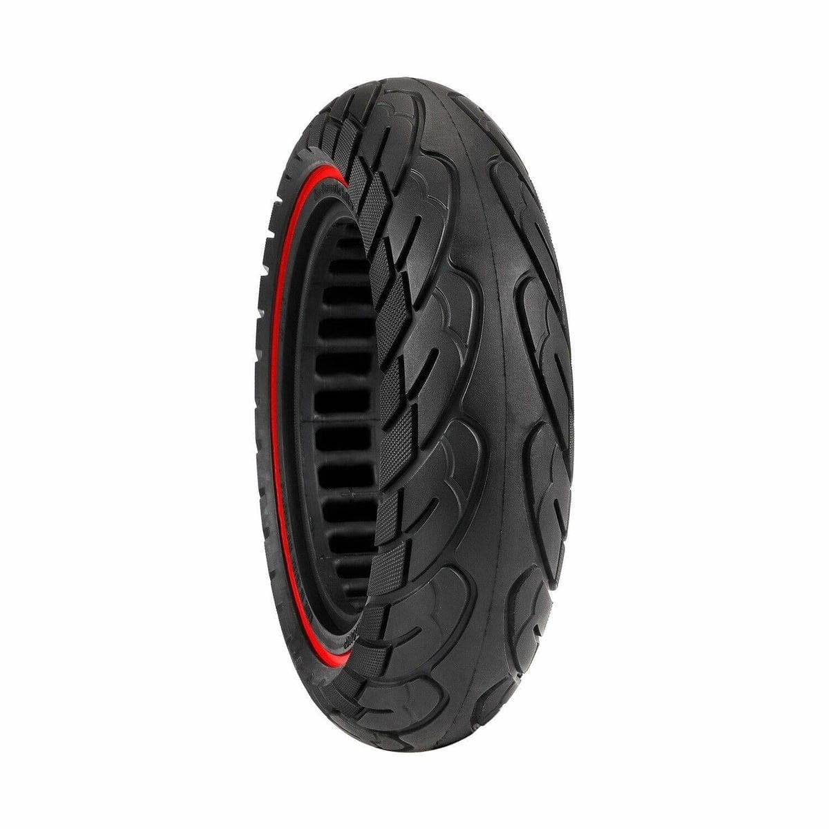 Ninebot Max G30 Scooter Tire - 10x2.5 Inch Solid Rubber Red Line 4 Ninebot Max G30 Scooter Tire - 10x2.5 Inch Solid Rubber Red Line - Image 4