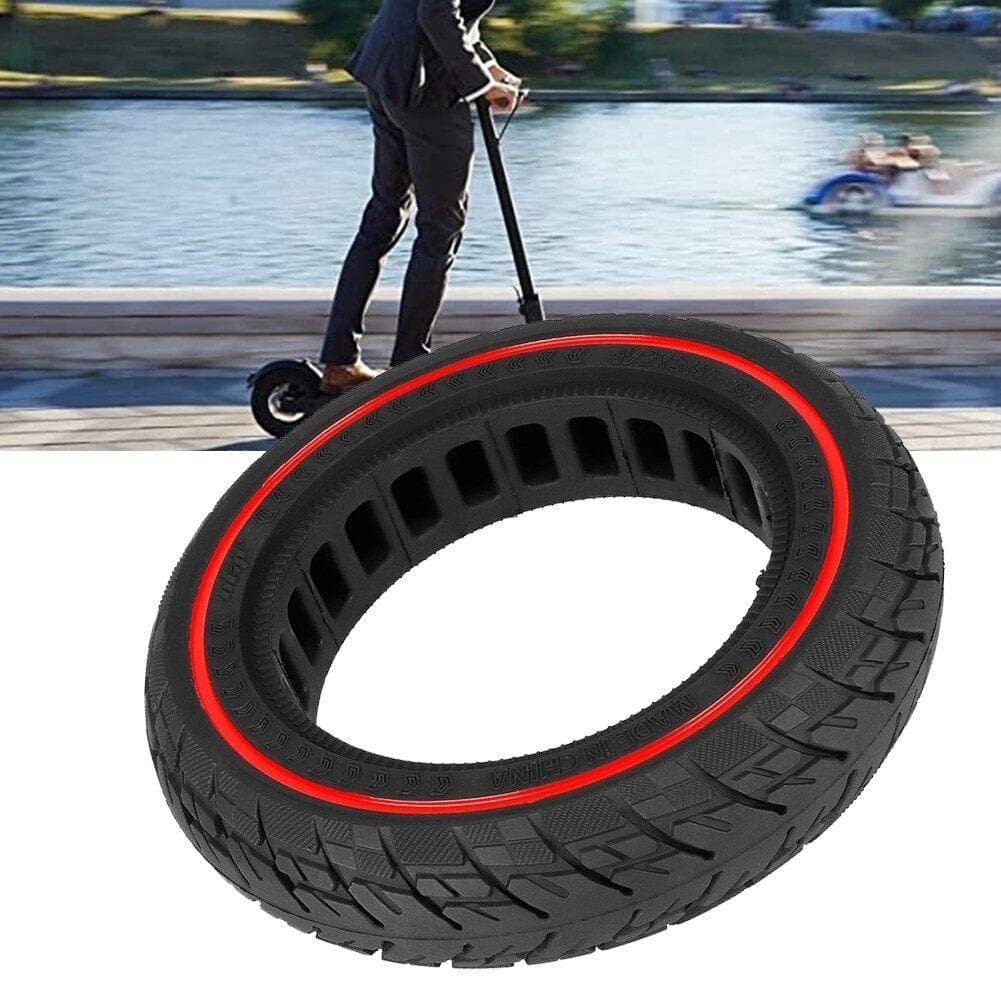 Ninebot Max G30 Scooter Tire - 10x2.5 Inch Solid Rubber Red Line 6 Ninebot Max G30 Scooter Tire - 10x2.5 Inch Solid Rubber Red Line - Image 6