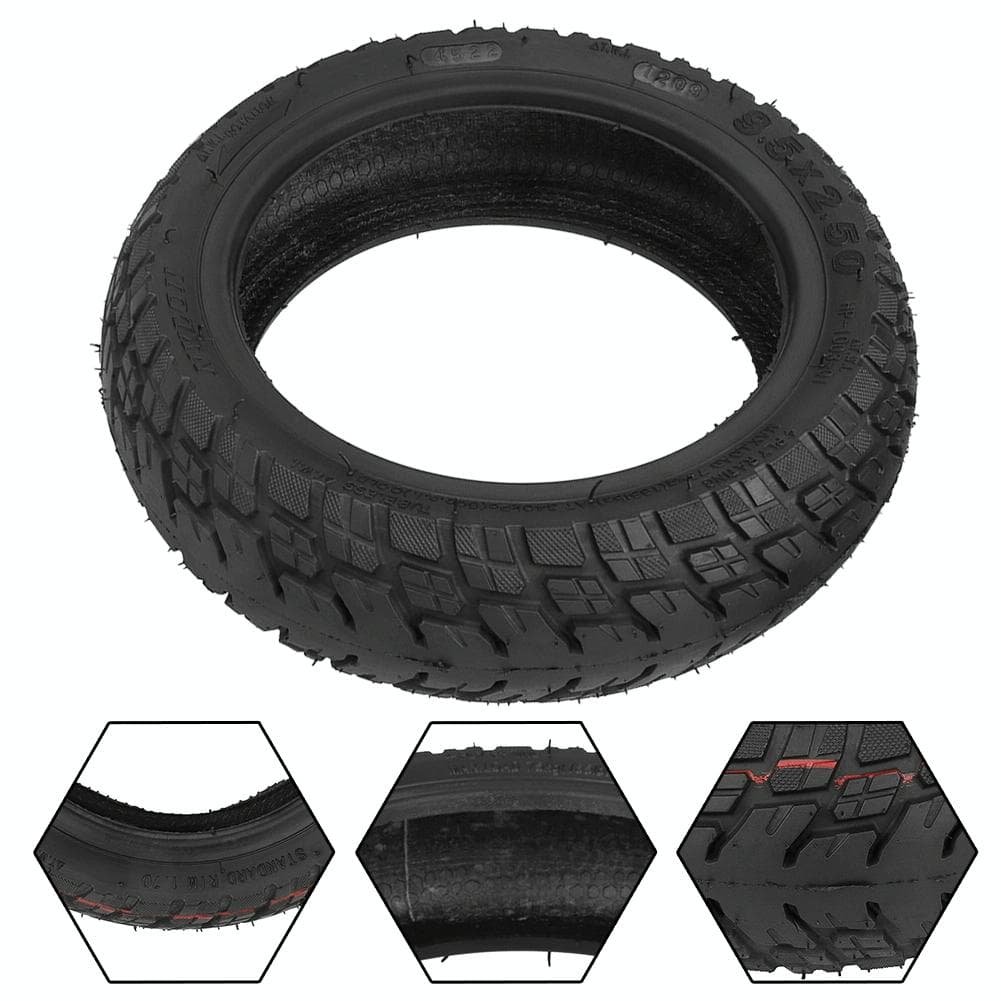 Off-road Tubeless Tire for Electric Scooters - 9.5x2.5 Inch with Gas Nozzle 5 Off-road Tubeless Tire for Electric Scooters - 9.5x2.5 Inch with Gas Nozzle - Image 5