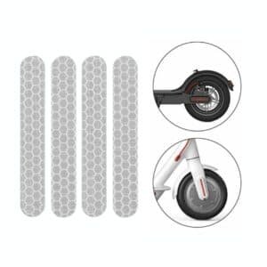 Reflective Stickers for Ninebot Max G30 Scooter - White