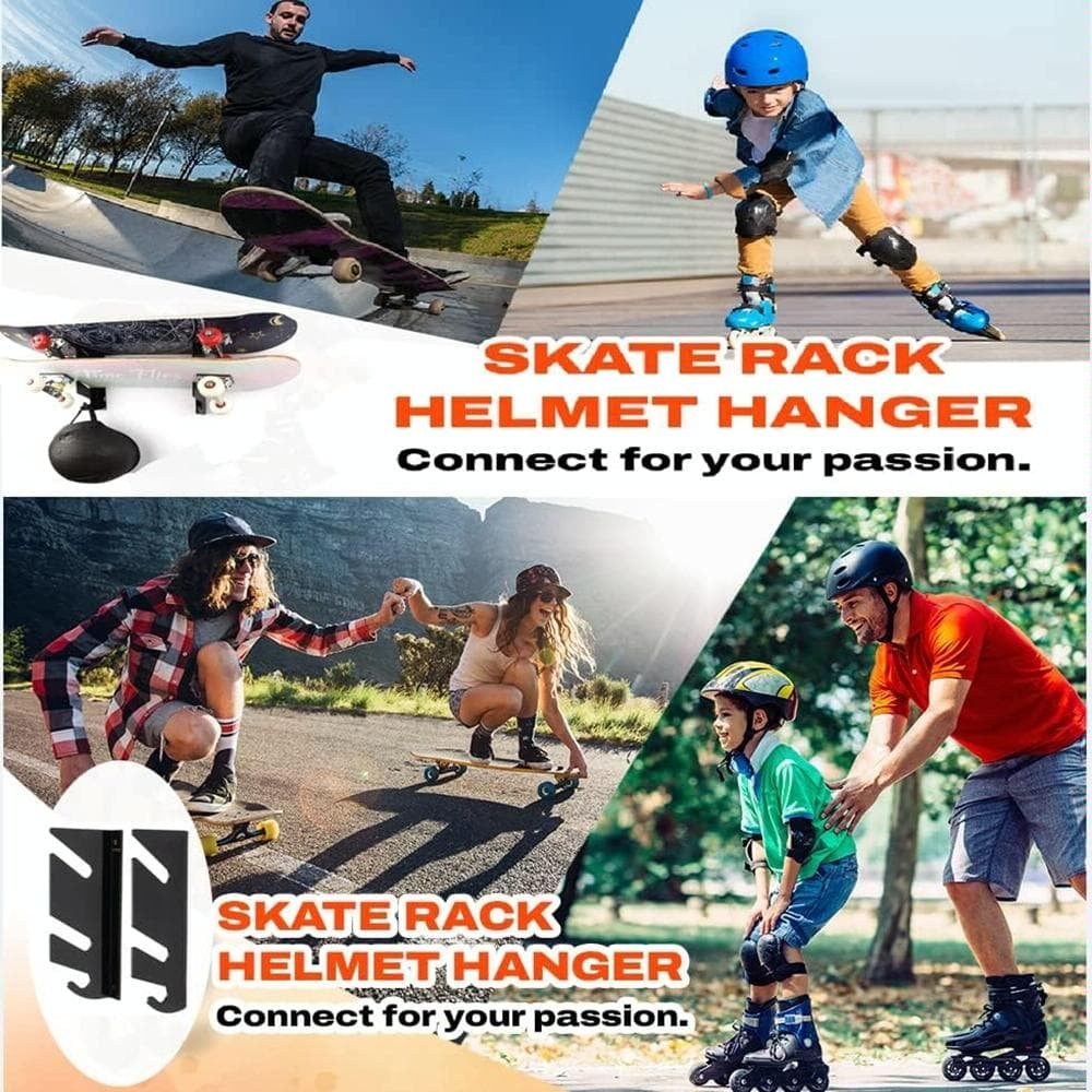 Wall Mount Bracket for 1 Pair of Four-wheel Skateboards 6 Wall Mount Bracket for 1 Pair of Four-wheel Skateboards - Image 6