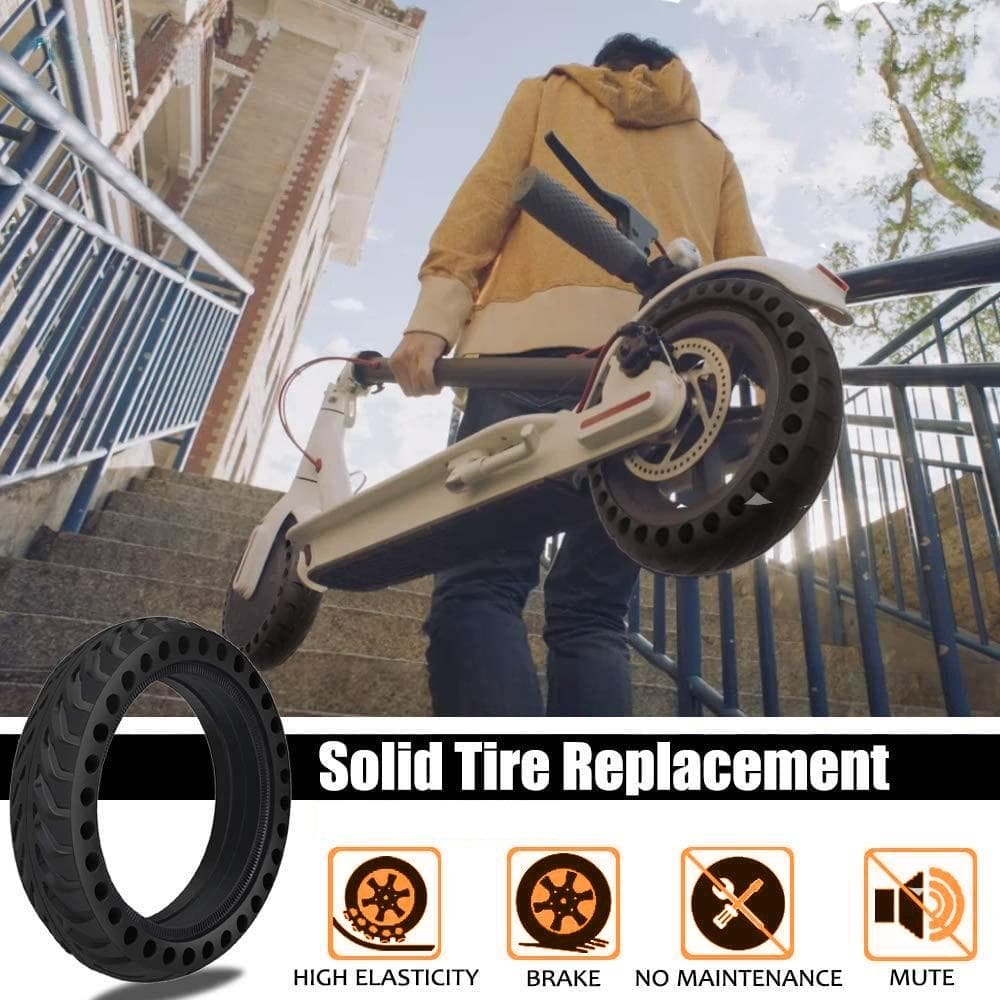 8.5 Electric Scooter Tire for Xiaomi Mijia M365 / M365 Pro - Honeycomb Anti-explosive Rubber - Black 7 8.5 Electric Scooter Tire for Xiaomi Mijia M365 / M365 Pro - Honeycomb Anti-explosive Rubber - Black - Image 7