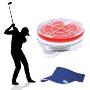 Magnetic Golf Cap Clip with Ball Marker - Mk011 - Red